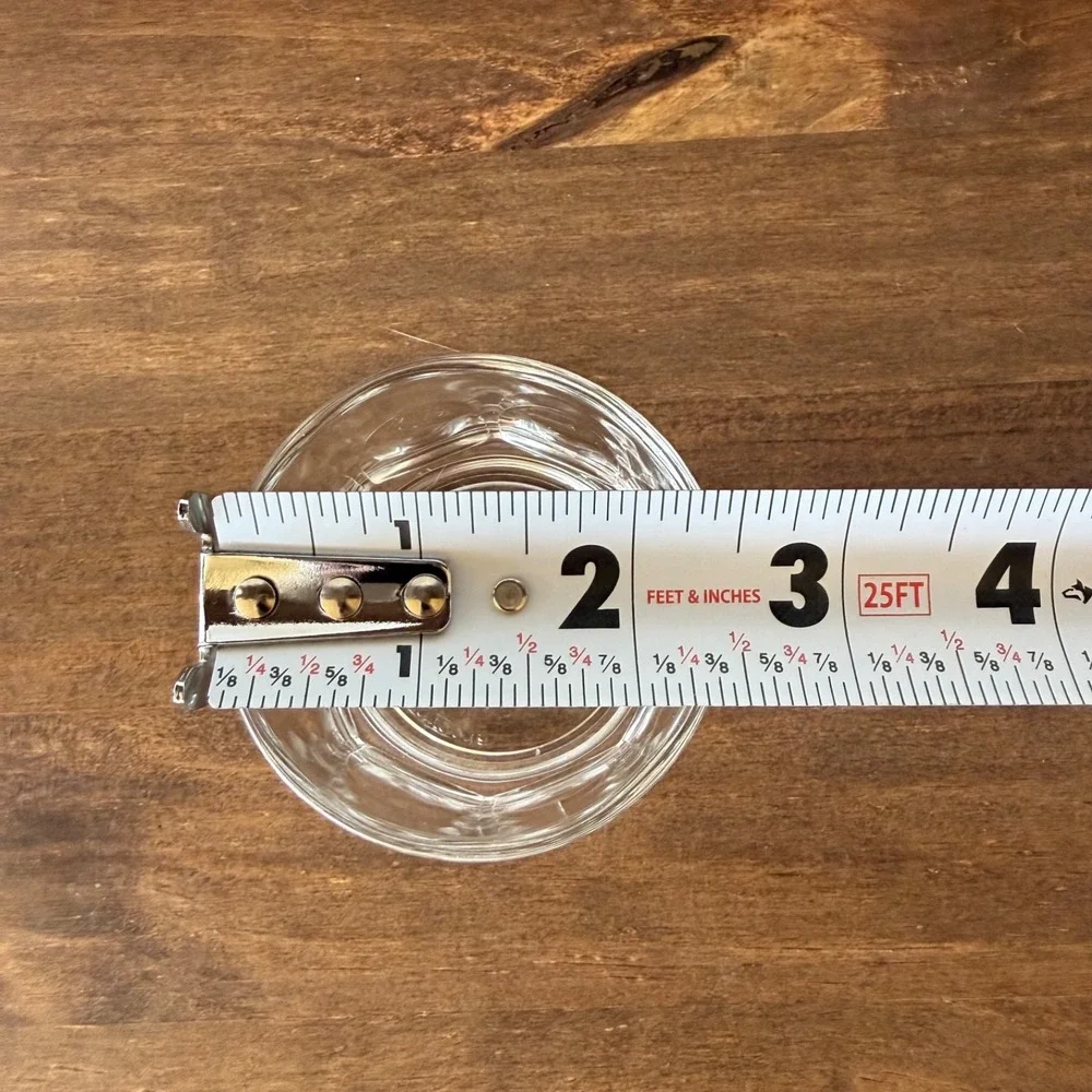 7pc Vintage Arcoroc Petale Clear Glass Tea Cup & Saucer France Set of 3 + 1 Free